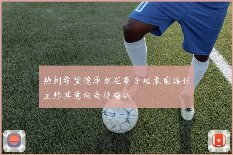 热刺希望德泽尔在赛季结束前接任主帅其意向尚待确认